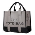 thumbnail image 4 of Bolso Con Letras PU Doble Color Bolso Mujer Bandolera Un Hombro Bolso Portátil Bolso Especial, 4 of 7