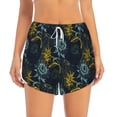 thumbnail image 2 of Balery Sunflowers Pattern Women's Running Shorts with Liner 2 Pockets Elastic Workout Athletic Gym Yoga Shorts-Large, 2 of 7