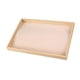 thumbnail image 1 of Caja organizadora de almacenamiento con bandeja para collares, collares, pendientes de terciopelo, soporte para brazaletes con Beige, 1 of 9