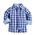 thumbnail image 2 of Coerni Boys Toddler Long Sleeve Plaid Flannel Button Up Shirt Spring Jacket Top Outfit Casual Clothes Kids Outwear, 2 of 7