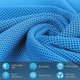 thumbnail image 2 of Cooling Towel (30*100cm), [4-Pack] Ice Towel, Microfiber Cooling Towel for Yoga, Fitness (Blue/Green/Rose/Grey), 2 of 5