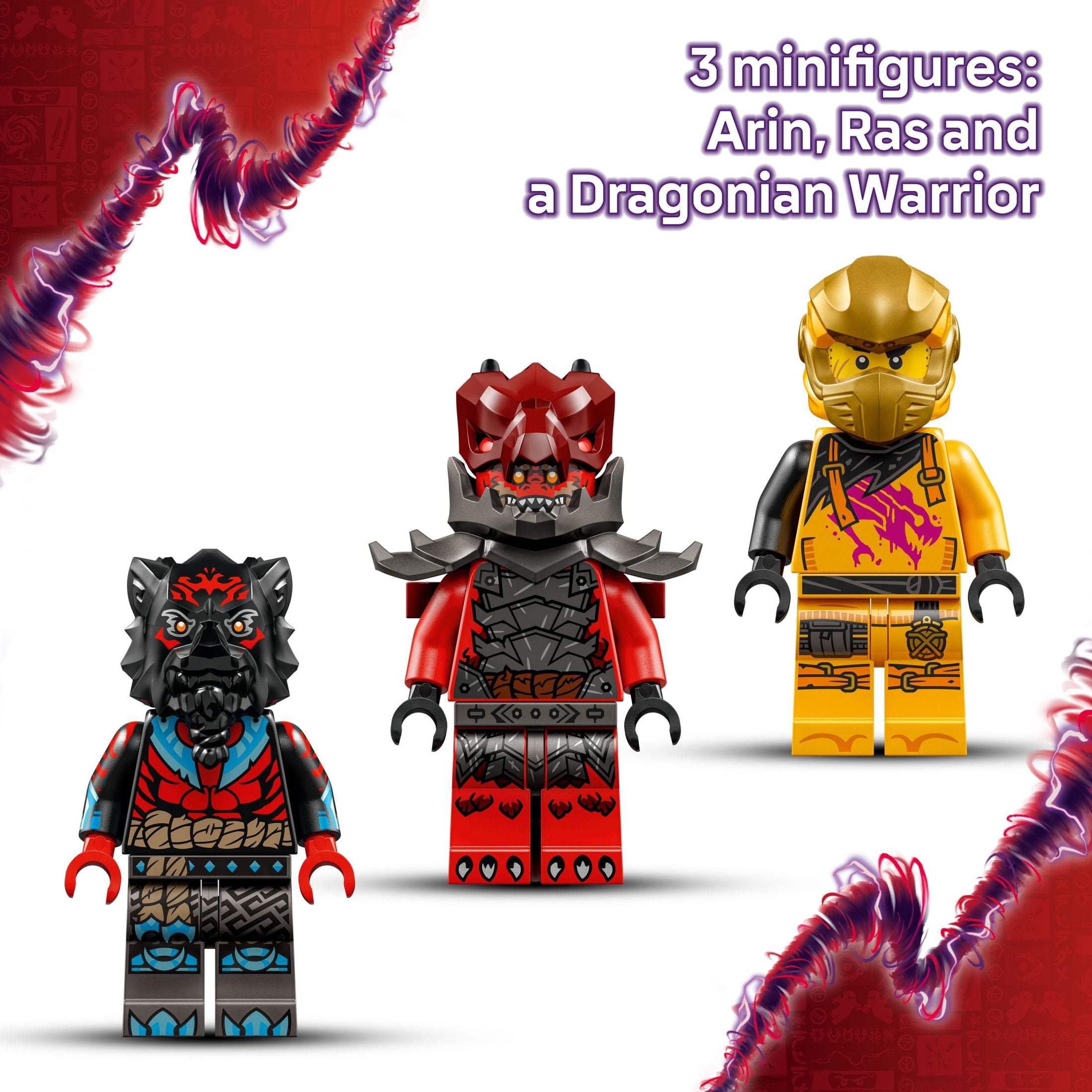 LEGO NINJAGO Ras and Arin's Super Storm Jet Toy - Building Toy for Kids, Boys and Girls, Ages 8+ - Airplane Toy with Detachable Drone and 3 Minifigures - Gift Idea for Birthdays - 71833