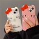 thumbnail image 2 of For Honor 50 60 70 80 90 Bowknot Hello Kitty 3D Cartoon Silicon Soft Phone Case for Huawei P40 P50 P60 Mate 60 40 50 Nova 9 Pro, 2 of 5