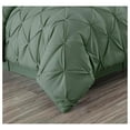 thumbnail image 3 of Sydney California King Comforter Set 7-Piece Pintuck Bedding - Sage Green - Lightweight Pinch Pleat Comforter with Decorative Pillows for All Season, 3 of 9