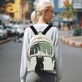 thumbnail image 7 of FORMRS Mini Backpack Purse for Women Travel Daypack Casual Shoulder Bag, Black Cat Umbrella, 7 of 7
