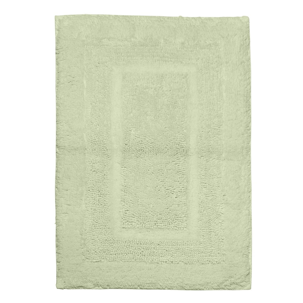Martha Stewart Collection Plush Squares Cotton Bath Rug, Features Plush