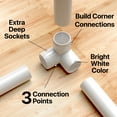 FORMUFIT PVC Fitting, 3Way Elbow Corner , Furniture Grade, 1/2" Size