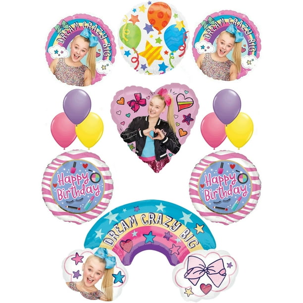 JoJo Siwa Party Supplies Dream Crazy Big 13 pc Birthday Balloon Bouquet