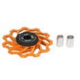 thumbnail image 1 of 11T Rear Guide Roller Pulley, Reduce Friction Bicycle Rear Derailleur Wheel Good Compatibility  For Mountain Bikes Gold, 1 of 8