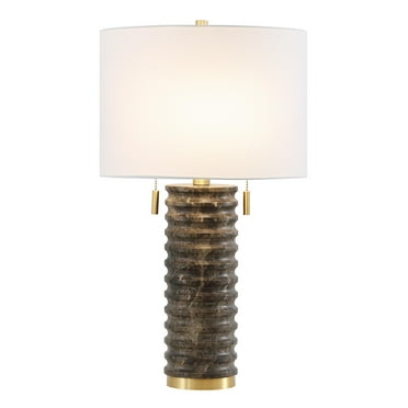 Safavieh Tova Resin and Metal Table Lamp in Dark Gray