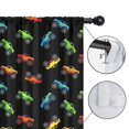 thumbnail image 4 of Blackout Kids Curtains,Monster Cartoon Truck Black Pattern Children's Insulated Curtains Set Of 2,Bedroom Essentials,Toddler Room Decor 52"x63", 4 of 5