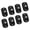 A002- Black (Style B), variant on Ball Transfer Casters, Self-Adhesive Casters, Caster Wheels for Drawers, Silent Casters, 4 Pack 2X1 Inch Low Profile Stainless Steel Ball Universal Rolling Wheels for Smooth