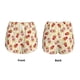 thumbnail image 3 of Balery Cartoon Popcorn Pantalones cortos deportivos para mujer con forro y dos bolsillos, elásticos, para entrenamiento, gimnasio, yoga-Small, 3 of 7