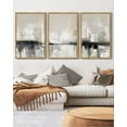 thumbnail image 2 of SHENIFY Abstract Wall Art 16x24in3pcs Natural Framed Decor Color Field Abstract Landscape Illustrations Modern Art Decorative Ready to Hang, 2 of 5