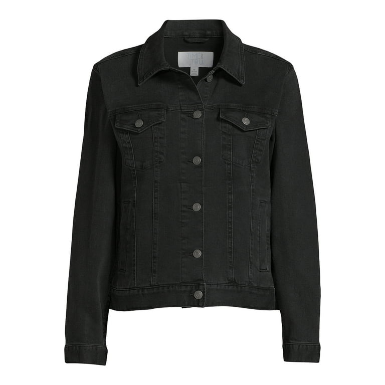 Primark black denim jacket clearance