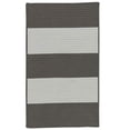 thumbnail image 1 of Colonial Mills Rug NW16R036X060S Newport Textured Stripe Rectangle Area Braided Rug  Grey - 3 x 5 ft., 1 of 1
