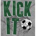 thumbnail image 2 of Athletic Soccer Fan Kick It Goal Men's Long Sleeve Tee T Shirt Brisco Brands S, 2 of 6