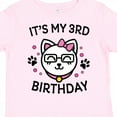 thumbnail image 4 of Inktastic Its My 3rd Birthday with Cat in Glasses Girls Toddler T-Shirt, 4 of 5