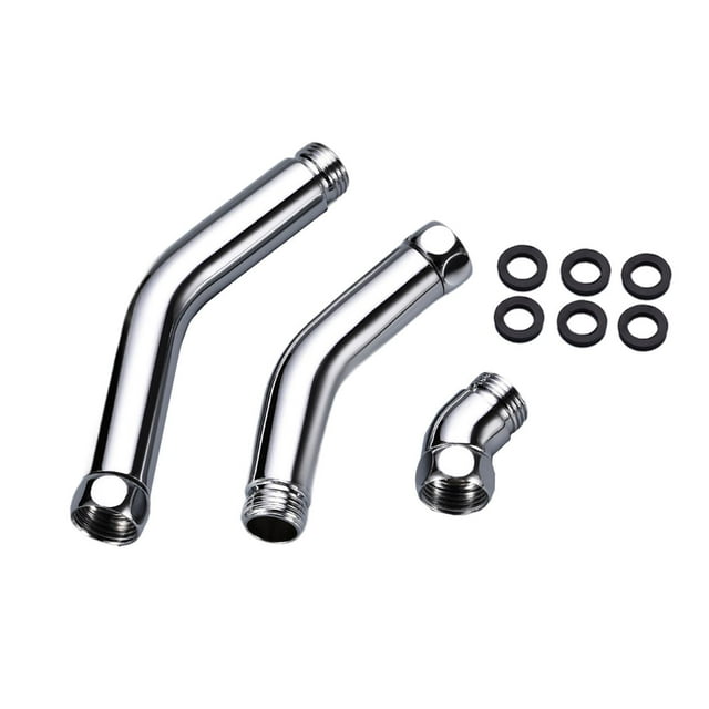 Adaptador de codo de cabeza de ducha de 3pcs G1/2 135 degree Accesorio universal G1/2 pulgadas Femenino y macho Instalar fácilmente la extensión del brazo