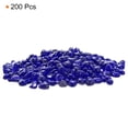 thumbnail image 3 of Uxcell 200g/0.44lb 5-7mm Glass Stones Pebbles Decor for Vase Filler Aquarium, Navy Blue, 3 of 6