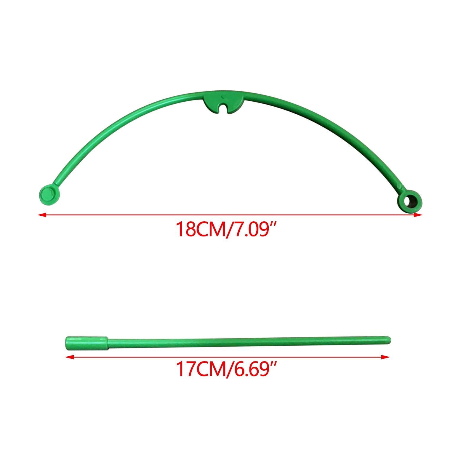 openpig Plant Support Stakes, Half Round Garden Plant Stake, Green Half Round Plant Support Ring, Plant Cage, Plant Support for Indoor and Outdoor Plants, Vegetable, Flowers, 4pcs