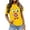 A-Yellow431, variant on XUELUO Womens T-Shirts Short Sleeve Round Neck Clown Graphic Pattern Tshirts Carnival Party Summer Funny Loose Lady Tops