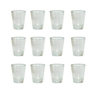 12 Pieces Blank Sublimation Shot Glasses 1.5 ounces White Patch Heat  Thermal Transfer Dye Craft Tequila 