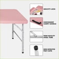 thumbnail image 4 of Picnic Tables | Mesa de Picnic, 4ft Portable Folding, for Indoor Outdoor Camping, 135KG Capacity | Pink | Rectangle, 4 of 7
