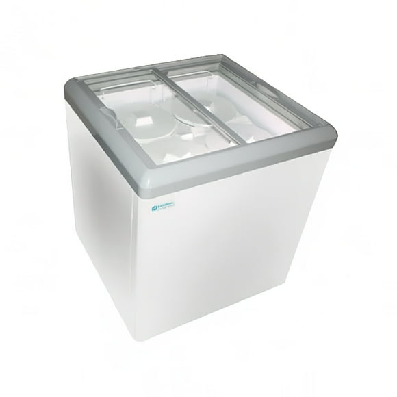 Excellence Industries HB-11HCD 43 1/2" Double Température Dipping Cabinet avec 4 Panier Capacité - Blanc, 115v