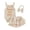 Beige, variant on Newborn Baby Girl Summer Clothes Sister Outfit Sleeveless Ruffle Romper Bodysuit Tutu Skirt Waffle Clothes Set (Pink)