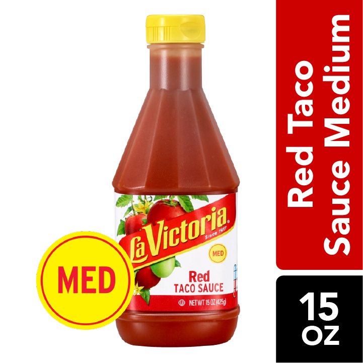 La Victoria Taco Sauce, Medium Red, 15 Oz