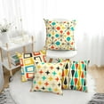 thumbnail image 2 of Mid Century Modern Retro Pillow Covers Set of 4 18x18 Inch Throw Pillow Covers Farmhouse Cushion Case Decor for Sofa Couch Timeless Patterns for Elegant Home Decor, 2 of 6