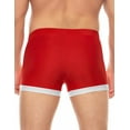 thumbnail image 4 of COOFANDY Men's Swimwear Swimsuits Solid Basic Swim Boxer Trunks Board Shorts with Zipper Pockets, 4 of 9