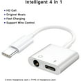 thumbnail image 4 of Aux to USB C 3.5mm Headphone and Charger Adapter, 2 Pack Audio Jack to USB C to Headphone Jack Adapter, 2-in-1 3.5mm to USB C to Aux Adapter for iPhone 15 Headphones, iPad Pro/Samsung Galaxy/Pixel, 4 of 11