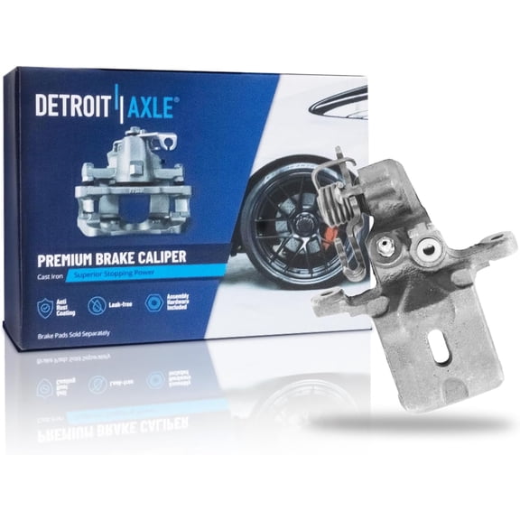 Detroit Axle - Rear Left Brake Caliper for 1994 1995 Hyundai Elantra [Casting No. BC 140011/141011], Driver Side Disc Brake Caliper with Bracket Replacement