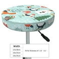 thumbnail image 4 of Lsque Christmas Winter Animals Round Bar chair cushion covers Velvet Fabric Premium Comfort Protects from Scratches and Stains for 14-17 Inch Chair- 13 inch, 4 of 7