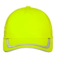 thumbnail image 3 of Yellow Rooster Men's Enhanced Polyester Visibility Cap Safety Yellow, 3 of 4