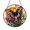 Acrylic 3.5 Inch, variant on Majestic Peacock Butterfly Purple Aster Suncatcher Hanging Panel Decor