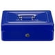 thumbnail image 4 of Caja de efectivo de seguridad con cerradura 2 Llaves y bandeja 5 compartimientos de ahorro portátil de metal para cajón de caja fuerte con asa Alcancía ARCOSHOP KISHNELL Azul KISHNELL ARCOSHOP CASH BOX, 4 of 5