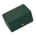thumbnail image 1 of Caja de almacenamiento de joyas Vitrina Compartimentos ajustables Estuche de exhibición de cuero PU para 6.69x4.72x3.15 pulgadas, 1 of 2