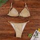 thumbnail image 4 of Conjunto de bikini con estampado de mujer Traje de baño Sujetador con relleno de estampado sólido Traje de baño Ropa de playa OAVQHLG3B Store  lin121212, 4 of 4