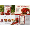 thumbnail image 4 of Abbasi & Co Dried Goji Berries, Premium Natural Whole Goji Fruit Snack for Smoothies, Trail Mix, Baking & Tea, Resealable Bag, 8.8 oz, 4 of 5