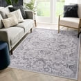 thumbnail image 5 of Naar Marfi 2X8 Area Rug, Grey/Silver Oriental, Non-Slip and Non-Shedding Area Rugs for Home Bedroom, Kitchen Floor, Bathroom, Dining and Office, 5 of 11