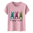 thumbnail image 4 of Camiseta de Cuello Redondo de Impresión de Pascua de Moda de Primavera Y Verano para el Uso Diario, 4 of 5