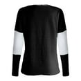 thumbnail image 4 of Fesfesfes Women Sweaters Crewneck Stripe Print Knit Tops Casual Long Sleeves Sweater Tops Plus Size $10, 4 of 9