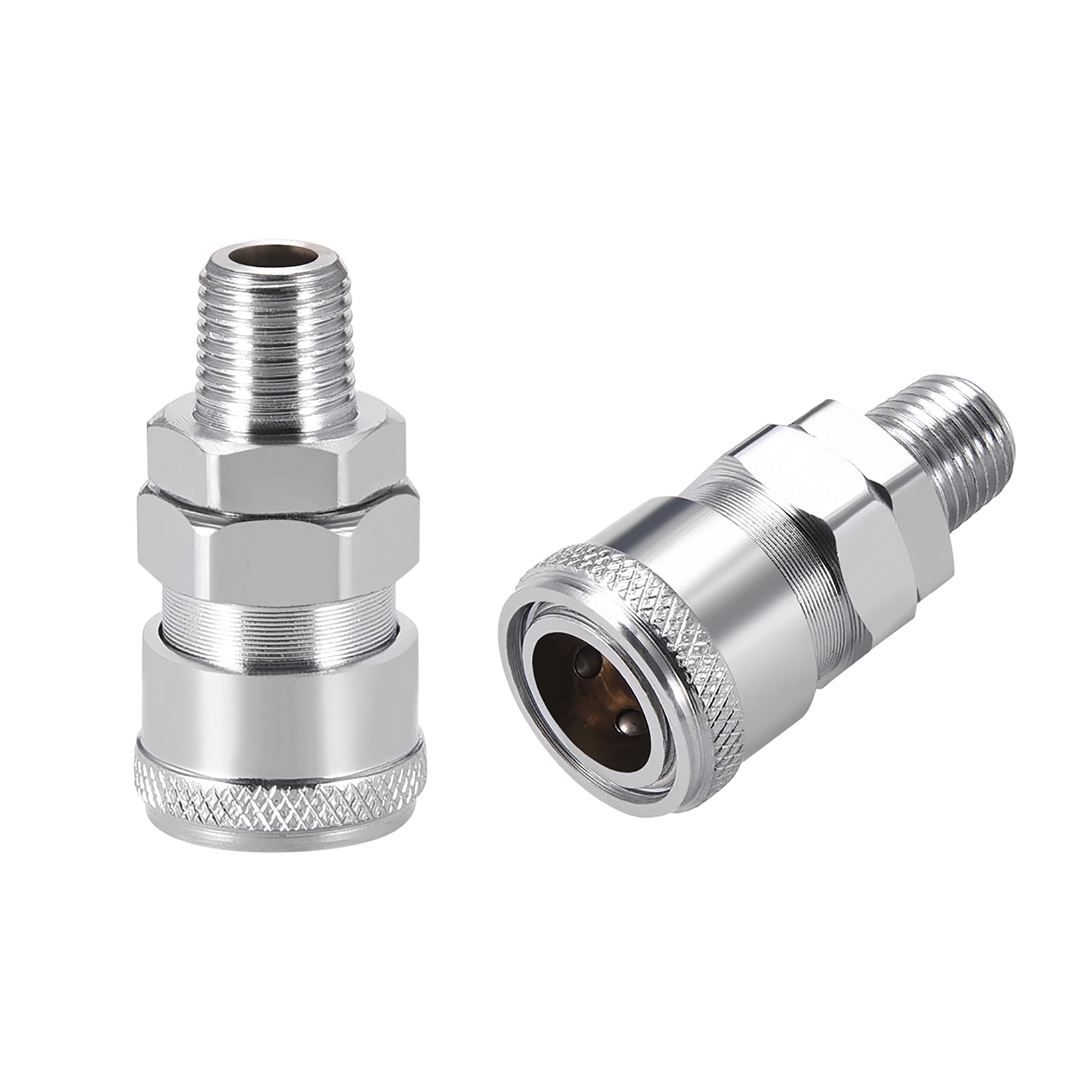 Air Hose Coupler ,Pressure Washer Accessory 1/4" G Male Nipple to 1/4