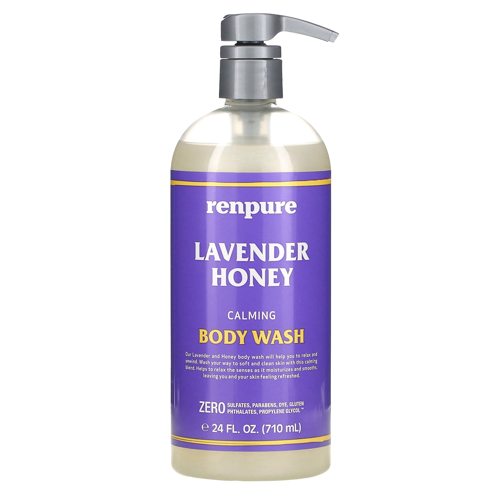 Renpure, Calming Body Wash, Lavender Honey, 24 fl oz (710 ml)