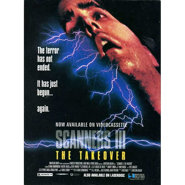 Scanners 3 movie POSTER (Style C) (27" x 40") (1992)