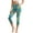 Butterfly Tie-Dye Blue Green, variant on SCRAWLGOD Capri Yoga Pants with Pockets High Waisted Legging for Women, Active Breathable Yoga Pants with Tummy Control for Workout Running Gym, Butterfly Tie-Dye Blue Green, XS