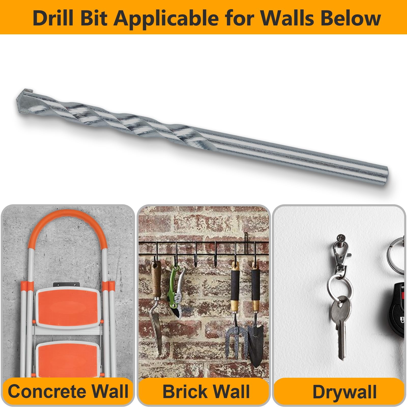 Drywall Anchors Assortment Kit for Sheetrock Concrete Brick, 350Pcs Wall Anchors and Flat Head Screws, 5 Sizes Picture Hanging Set for Bedroom/Office Wall Art Decor, House Warming Gifts New Home